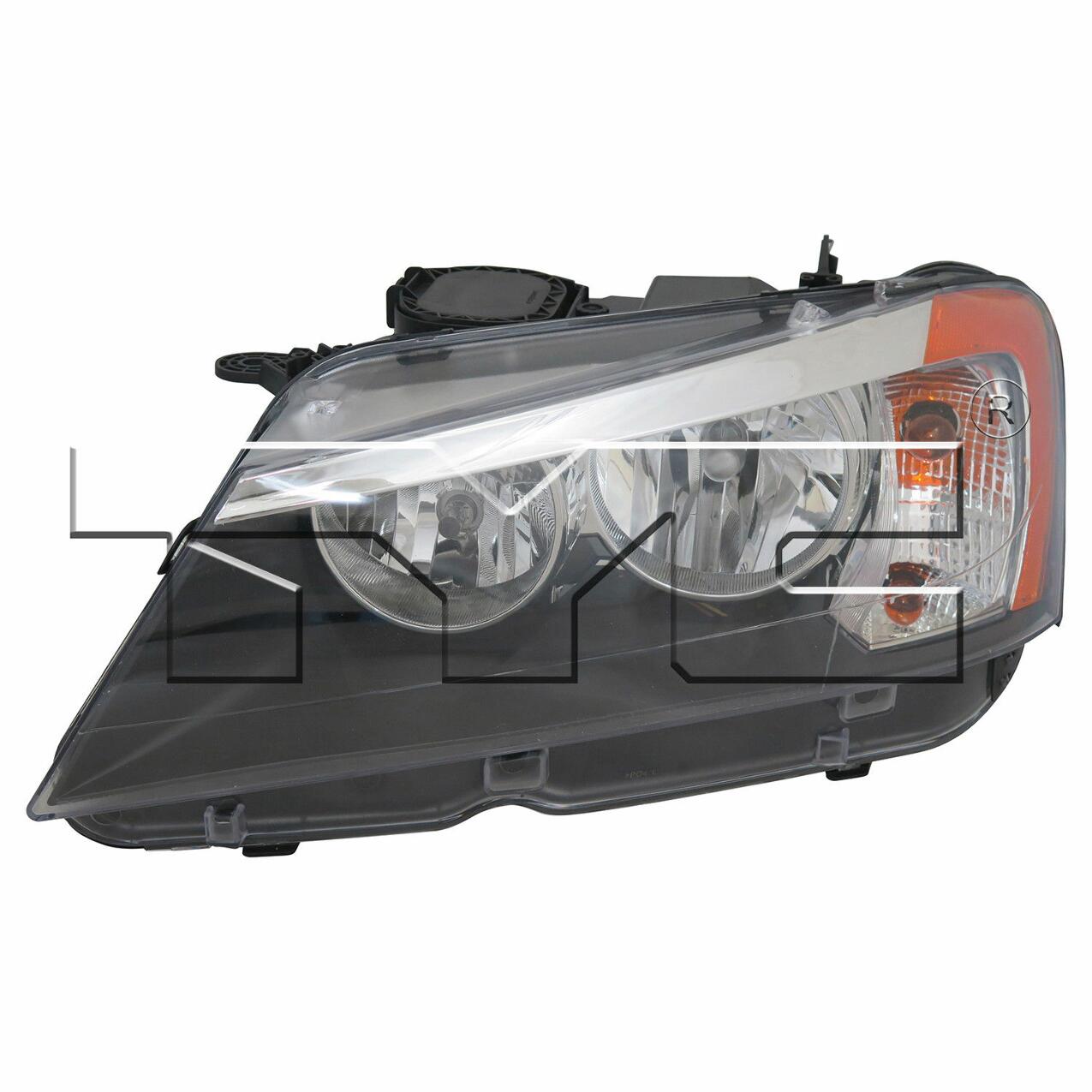 BMW Headlight Assembly - Driver Side (Halogen) (NSF) 63117222025 - TYC 209584001